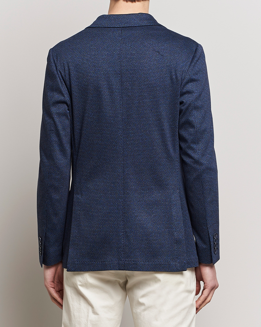 Herr | Kavajer | Canali | Micro Check Jersey Blazer Navy