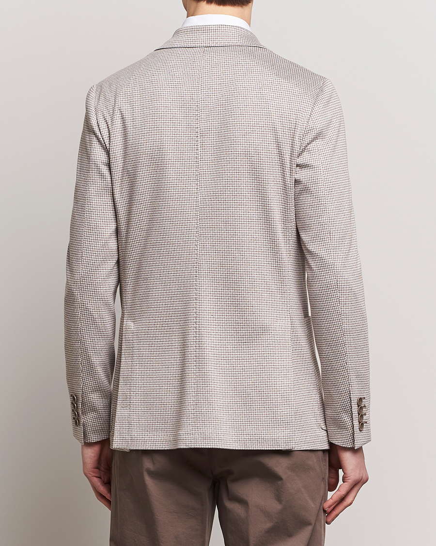 Herr | Kavajer | Canali | Micro Check Jersey Blazer Light Beige
