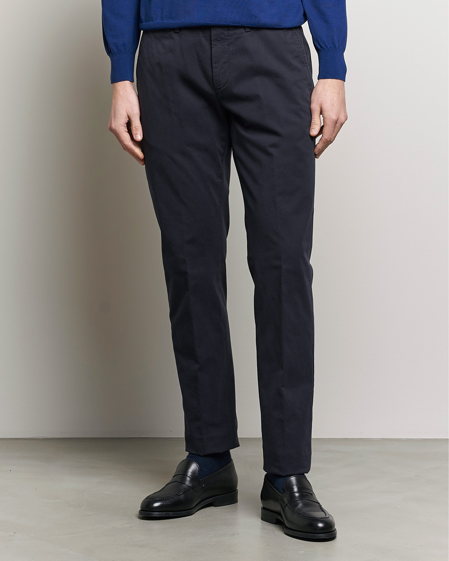 Herre |  | Canali | Cotton Stretch Chinos Navy