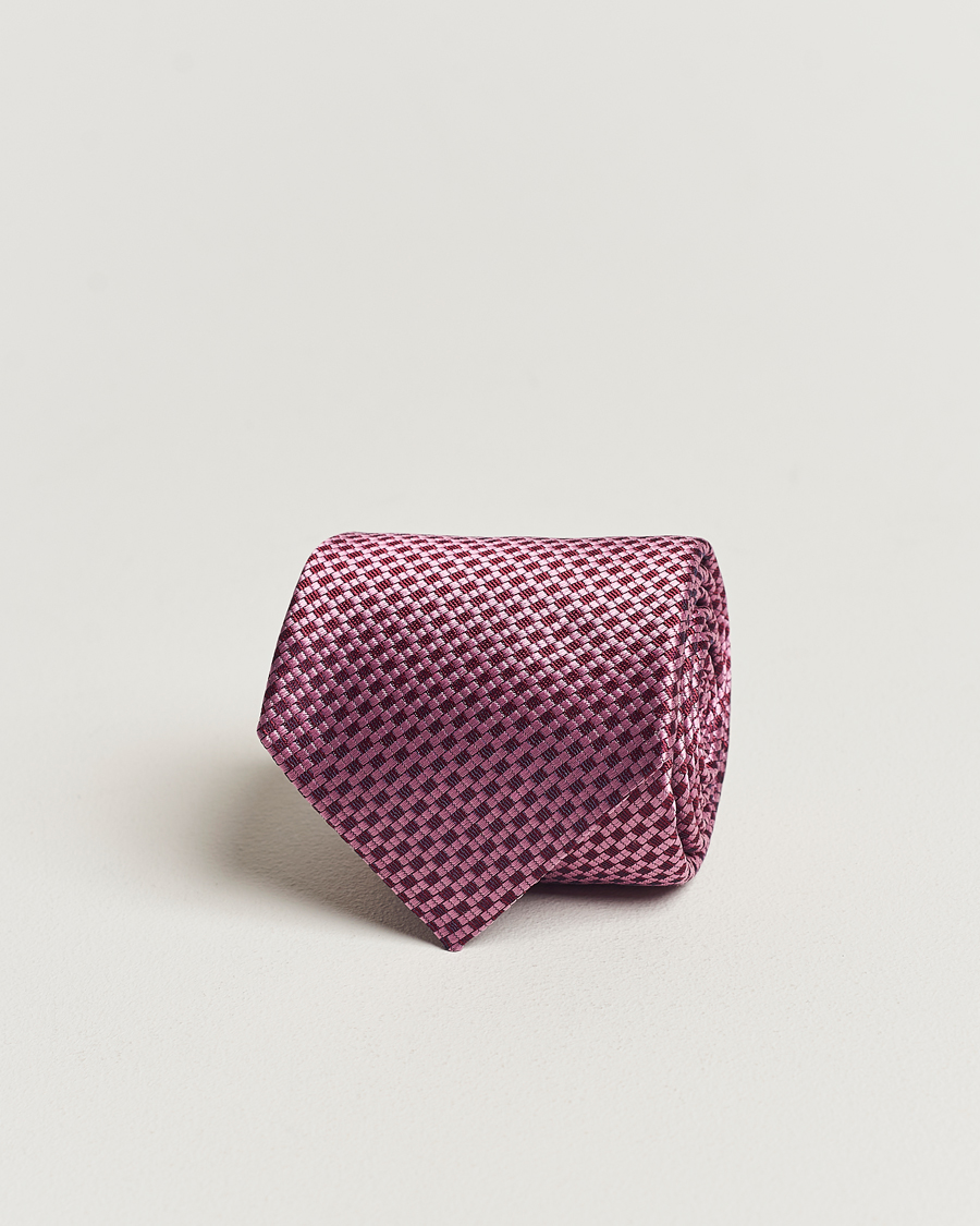 Herr | Canali Microstructure Silk Tie Pink | Canali | Microstructure Silk Tie Pink