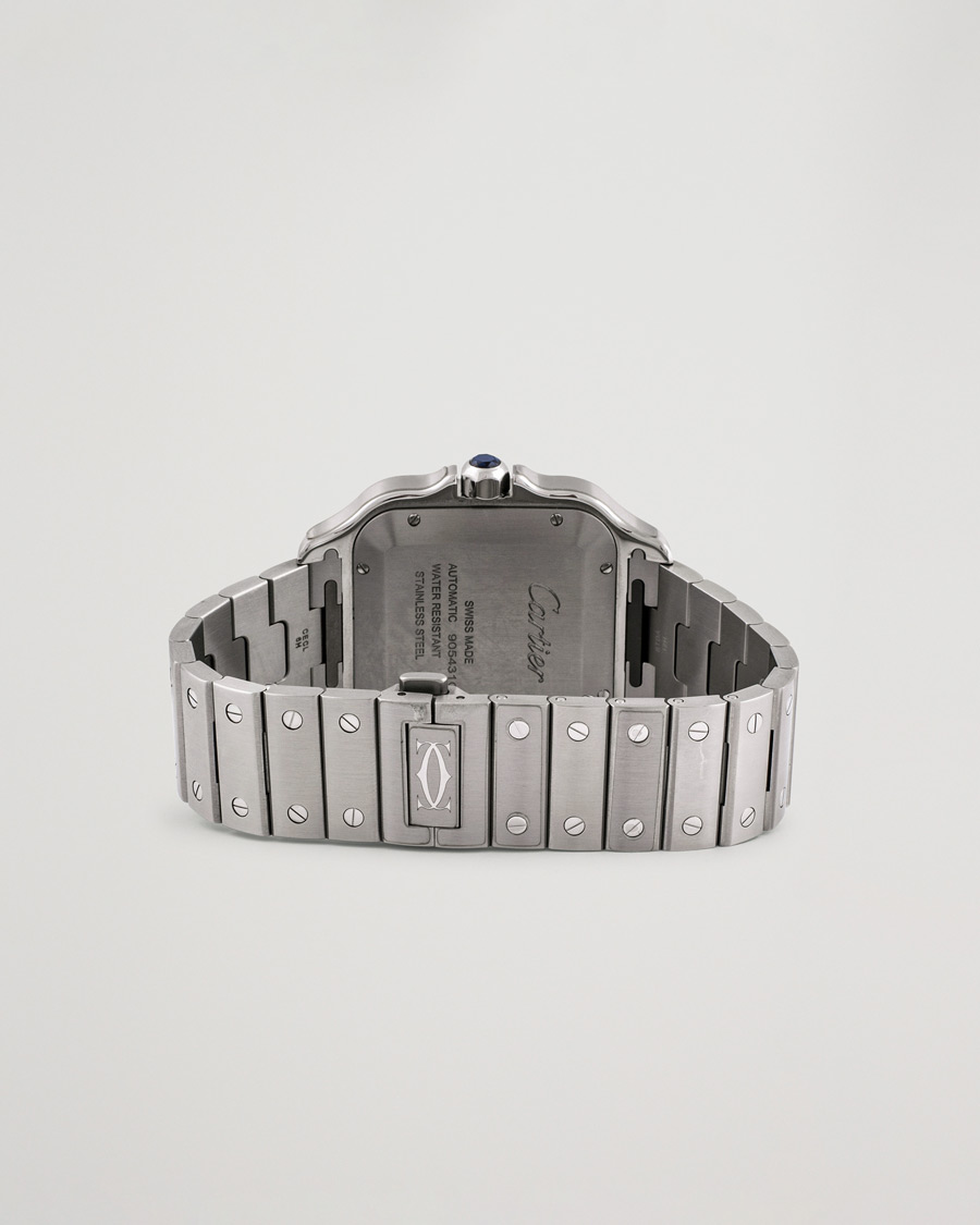 Herr | Cartier Pre-Owned Santos De Cartier Steel WSSA0048 Silver | Cartier Pre-Owned | Santos De Cartier Steel WSSA0048 Silver