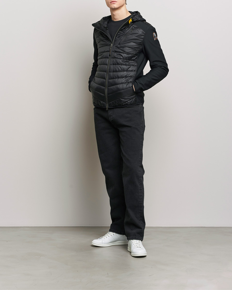 Herr | Jackor | Parajumpers | Nolan Mesh Hooded Hybrid Black