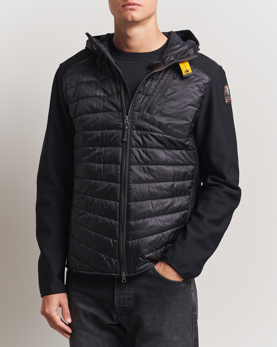 Herr | Jackor | Parajumpers | Nolan Mesh Hooded Hybrid Black