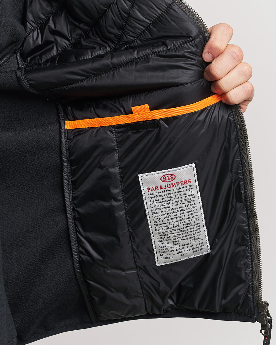 Herr | Jackor | Parajumpers | Nolan Mesh Hooded Hybrid Black