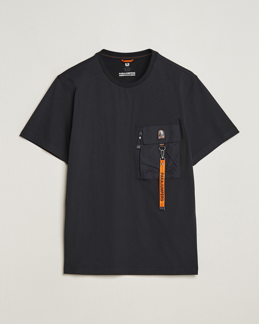 Herr | T-Shirts | Parajumpers | Mojave Pocket Crew Neck T-Shirt Black