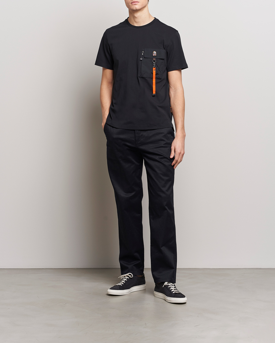 Herr | T-Shirts | Parajumpers | Mojave Pocket Crew Neck T-Shirt Black