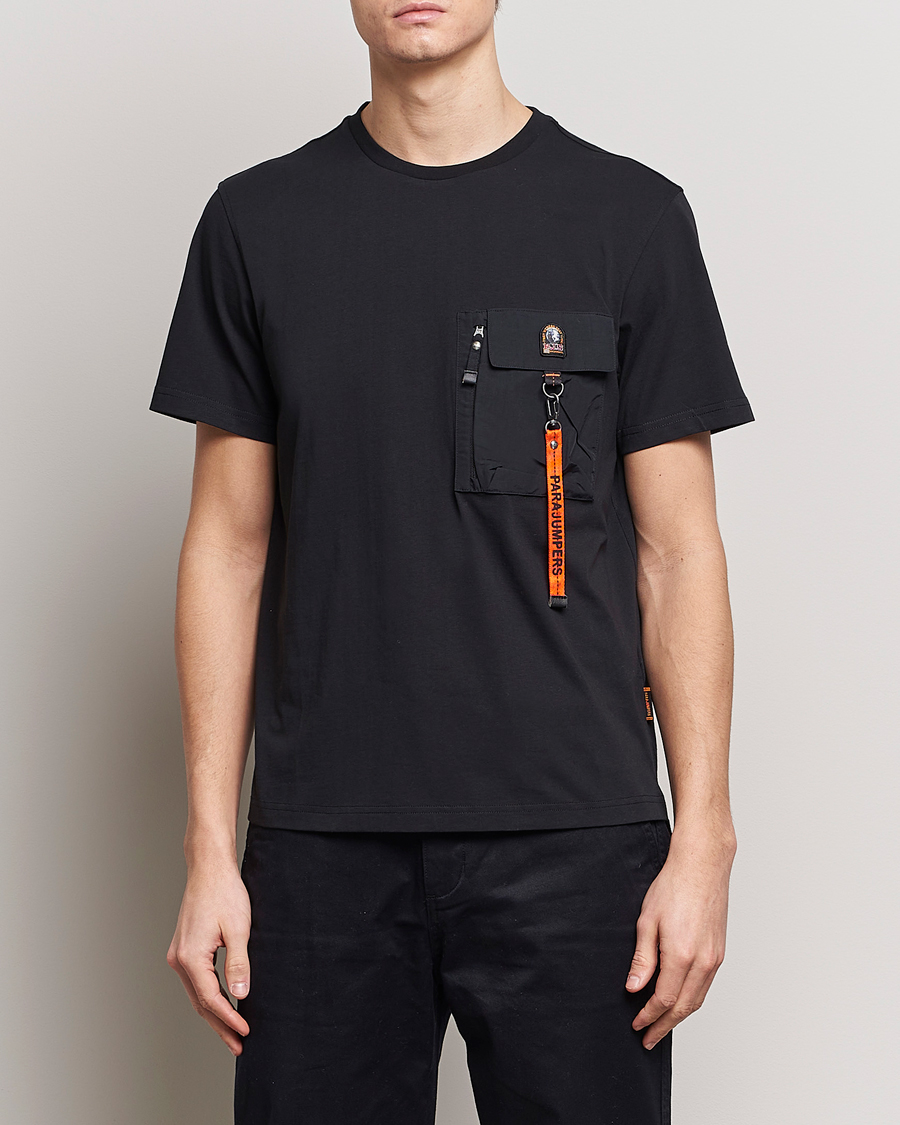 Herr | Svarta t-shirts | Parajumpers | Mojave Pocket Crew Neck T-Shirt Black