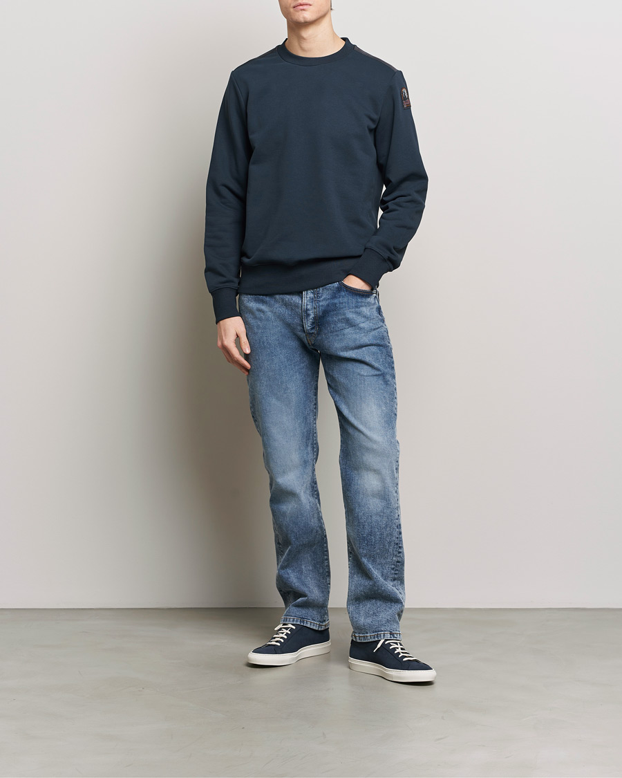 Herr | Tröjor | Parajumpers | K2 Super Easy Crew Neck Sweatshirt Blue Navy