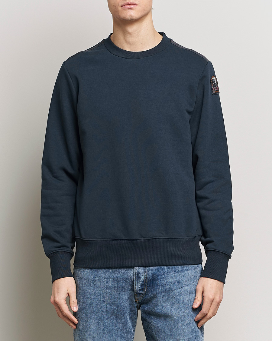 Herr | Tröjor | Parajumpers | K2 Super Easy Crew Neck Sweatshirt Blue Navy