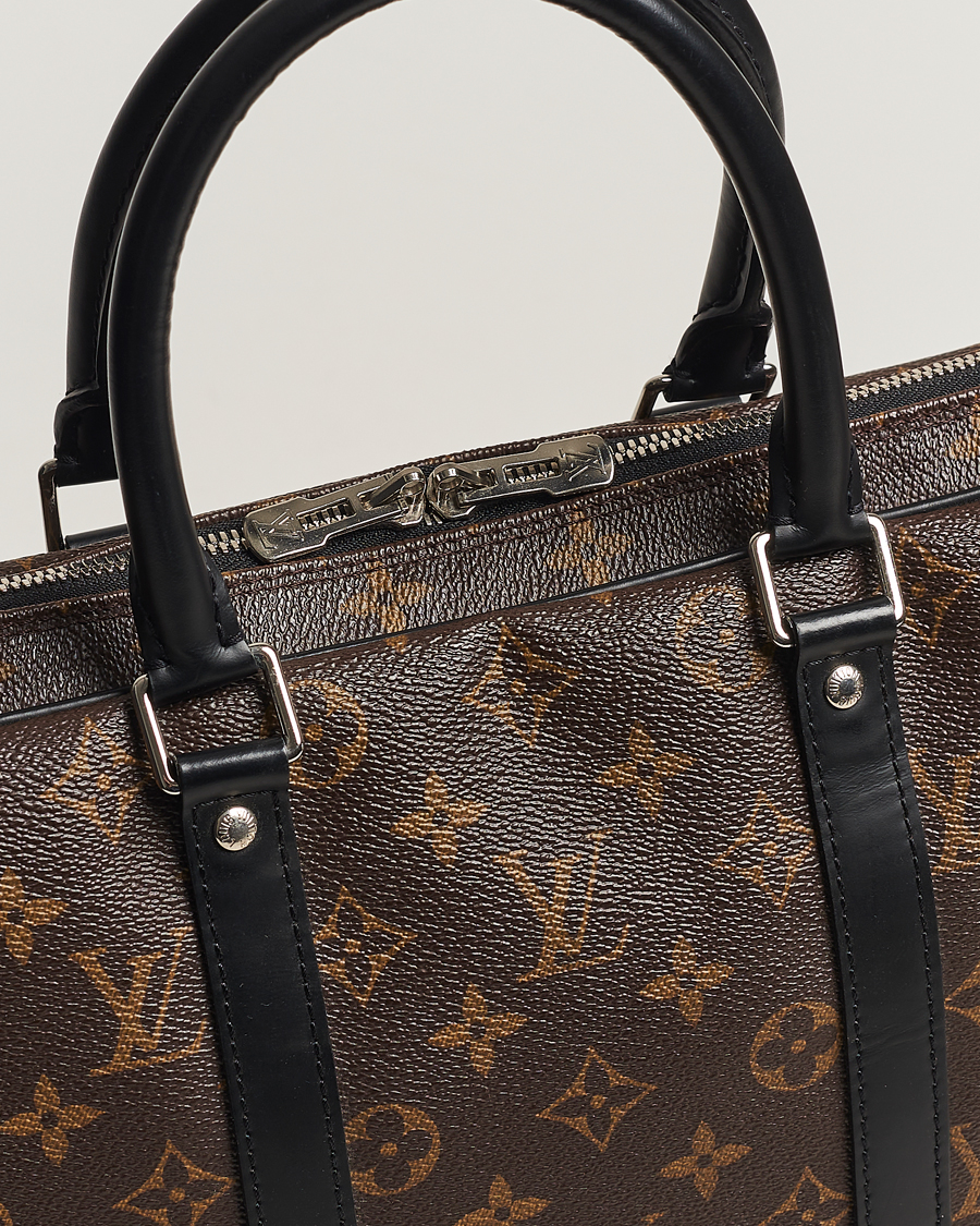 Herr | Louis Vuitton Pre-Owned Porte-Documents Voyage Briefcase Monogram Macassar | Louis Vuitton Pre-Owned | Porte-Documents Voyage Briefcase Monogram Macassar
