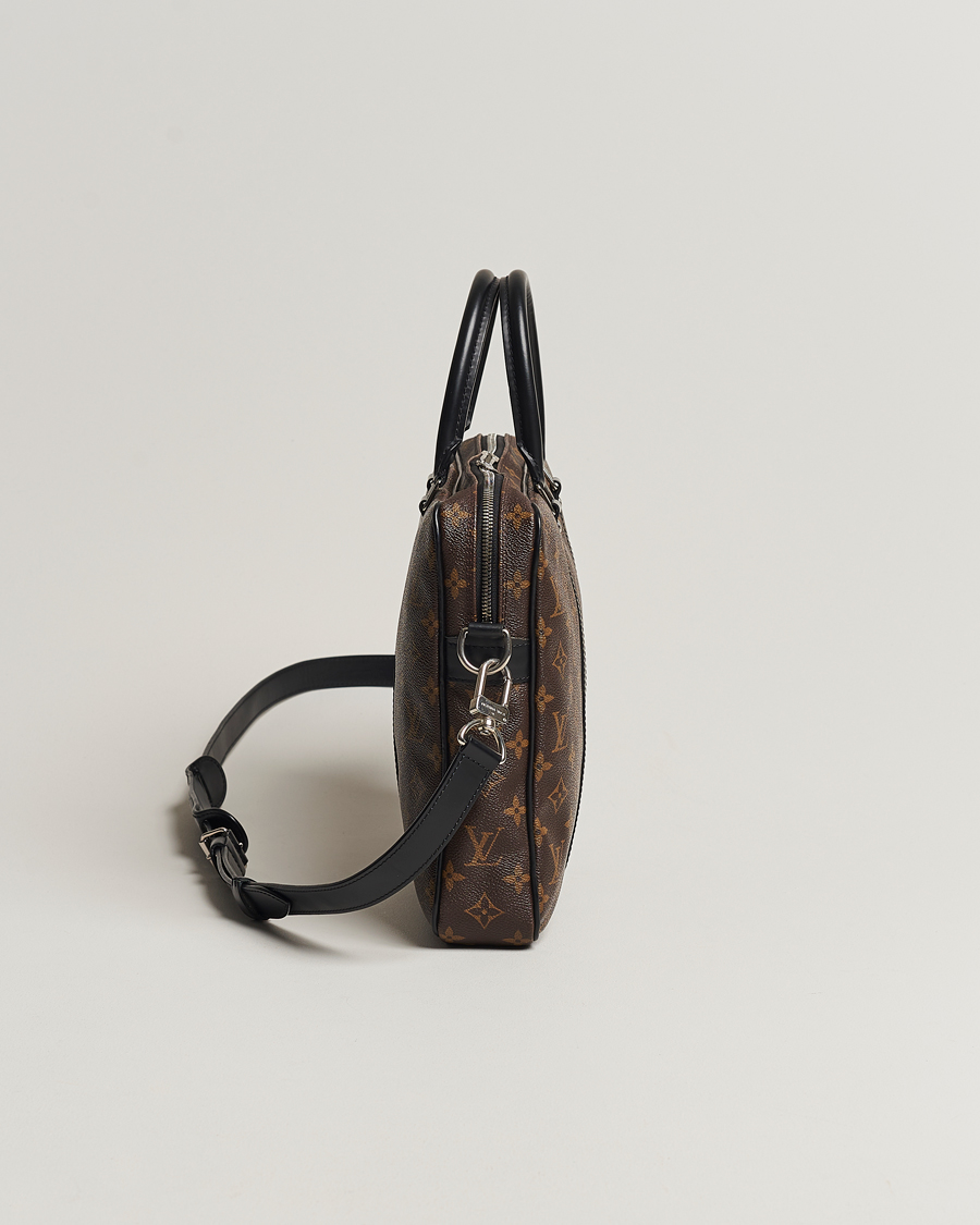 Herr | Louis Vuitton Pre-Owned Porte-Documents Voyage Briefcase Monogram Macassar | Louis Vuitton Pre-Owned | Porte-Documents Voyage Briefcase Monogram Macassar