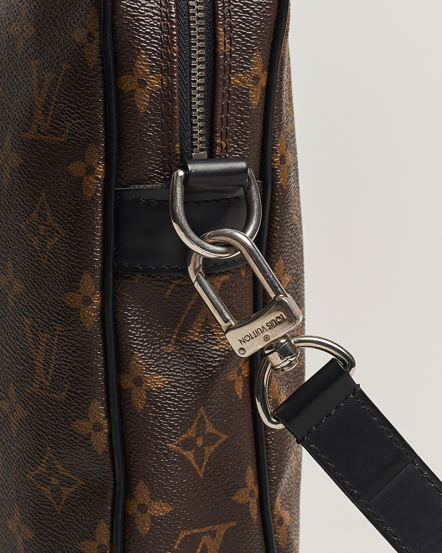 Herr | Louis Vuitton Pre-Owned Porte-Documents Voyage Briefcase Monogram Macassar | Louis Vuitton Pre-Owned | Porte-Documents Voyage Briefcase Monogram Macassar