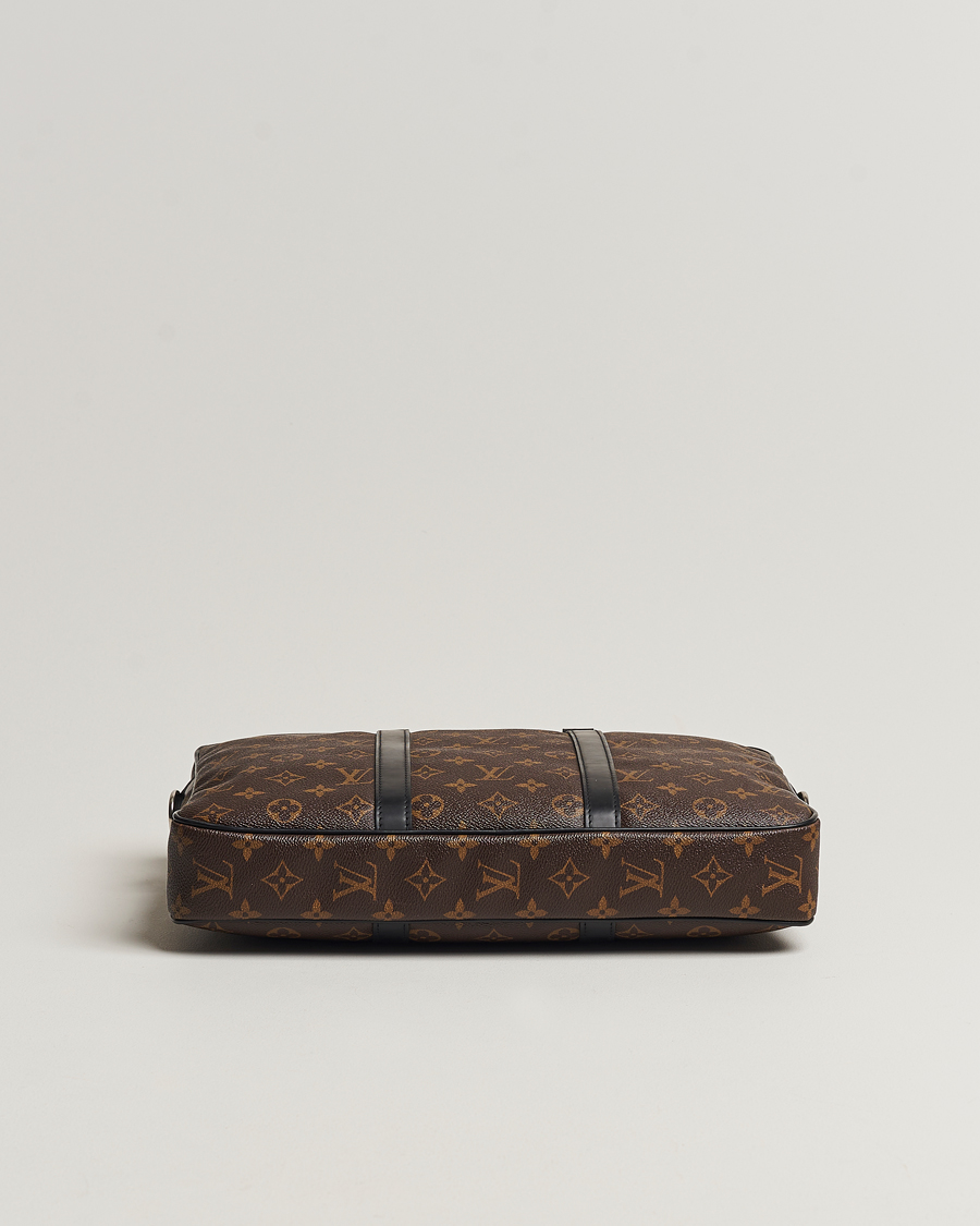 Herr | Louis Vuitton Pre-Owned Porte-Documents Voyage Briefcase Monogram Macassar | Louis Vuitton Pre-Owned | Porte-Documents Voyage Briefcase Monogram Macassar