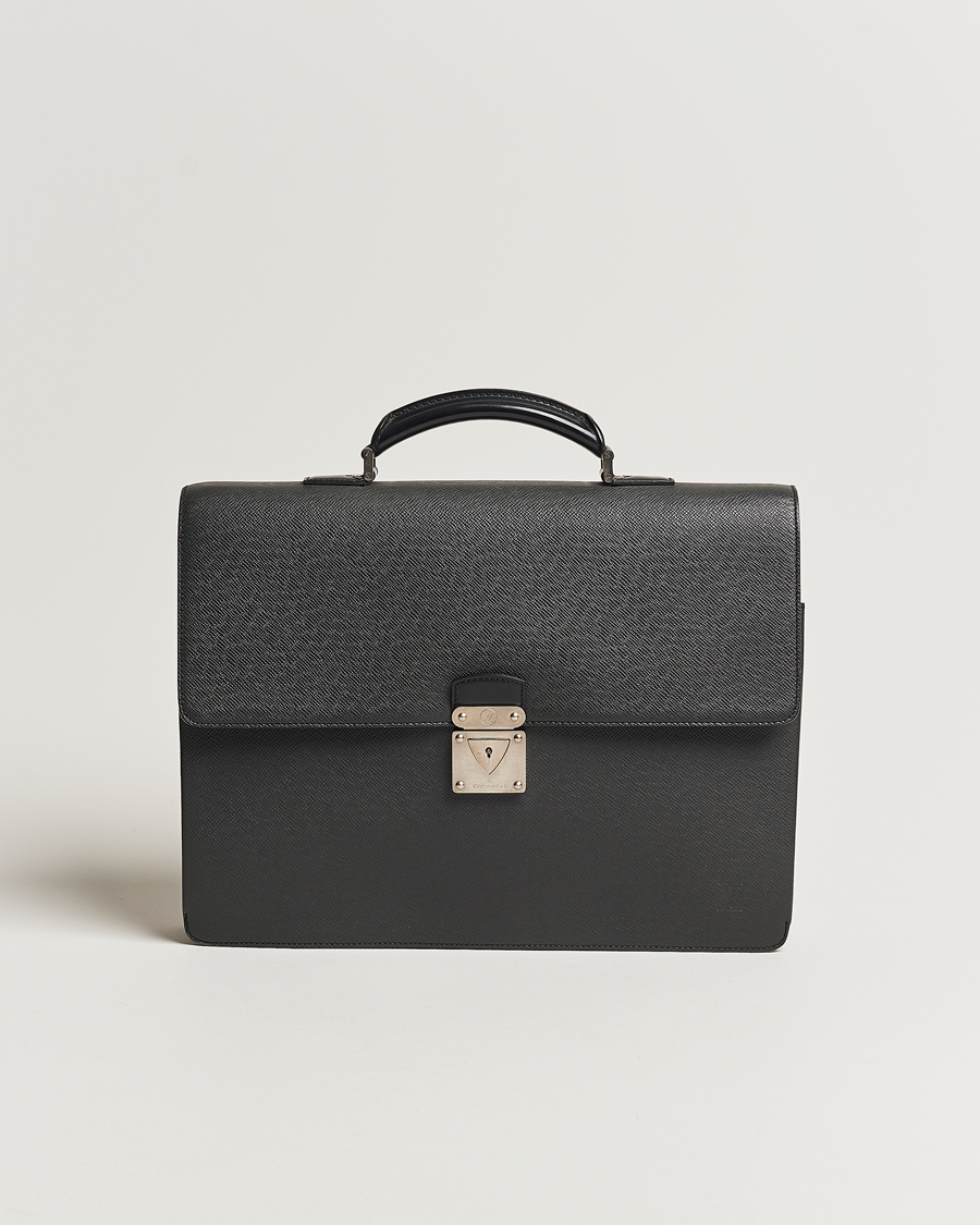 Herr | Louis Vuitton Pre-Owned Robusto Briefcase Black | Louis Vuitton Pre-Owned | Robusto Briefcase Black
