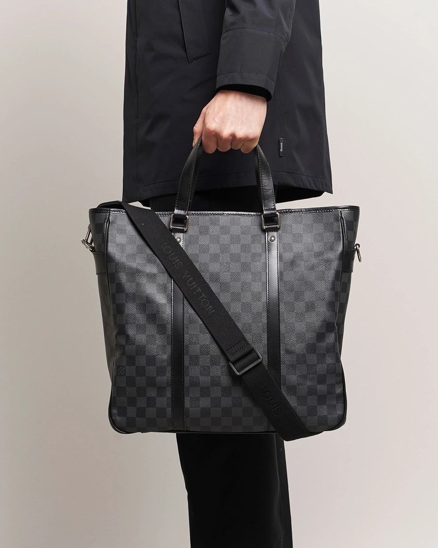Herr | Louis Vuitton Pre-Owned Tadao Tote Bag Damier Graphite | Louis Vuitton Pre-Owned | Tadao Tote Bag Damier Graphite