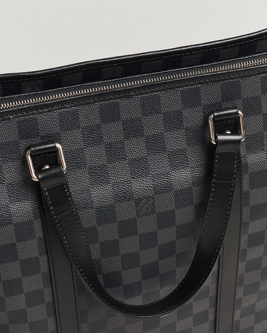 Herr | Louis Vuitton Pre-Owned Tadao Tote Bag Damier Graphite | Louis Vuitton Pre-Owned | Tadao Tote Bag Damier Graphite