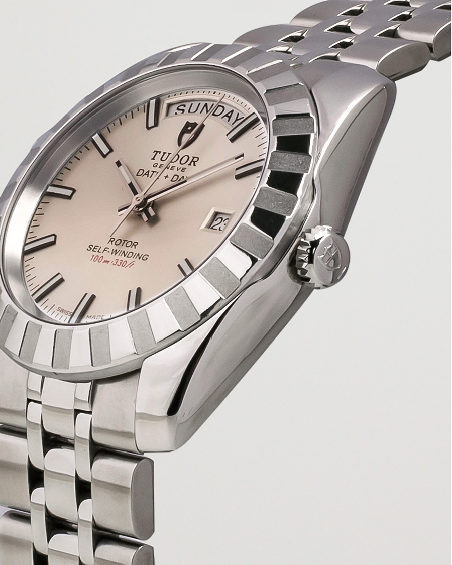 Herr | Tudor Pre-Owned Classic Date-Day 23010 Silver | Tudor Pre-Owned | Classic Date-Day 23010 Silver