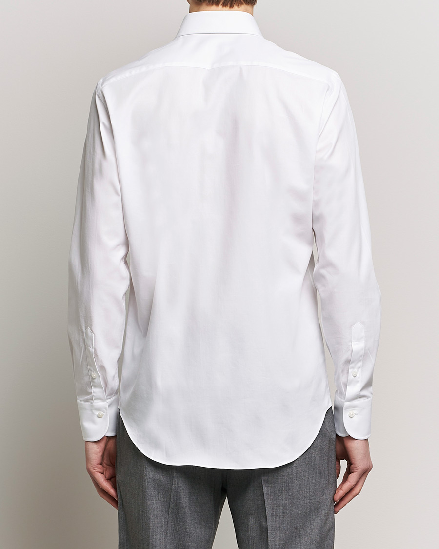 Herr | Skjortor | Grigio | Cotton Twill Dress Shirt White