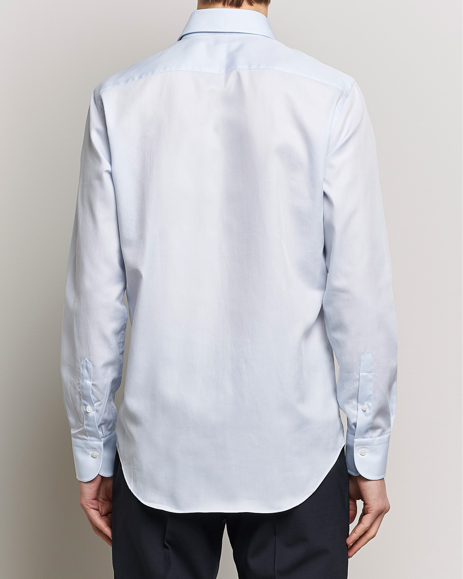Herr | Skjortor | Grigio | Cotton Twill Dress Shirt Light Blue