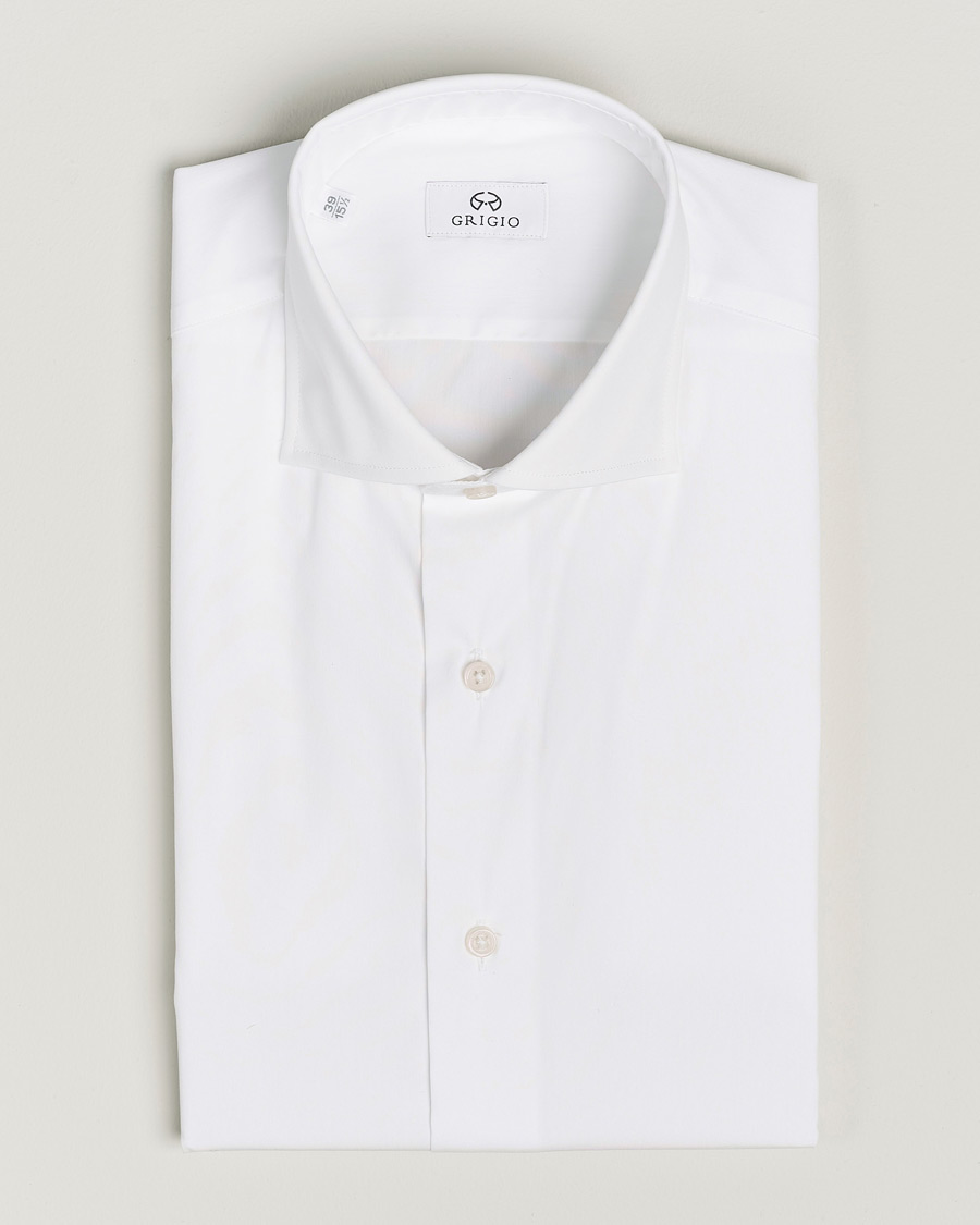 Herr | Skjortor | Grigio | Comfort Stretch Dress Shirt White