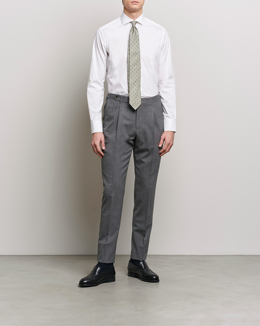 Herr | Skjortor | Grigio | Comfort Stretch Dress Shirt White