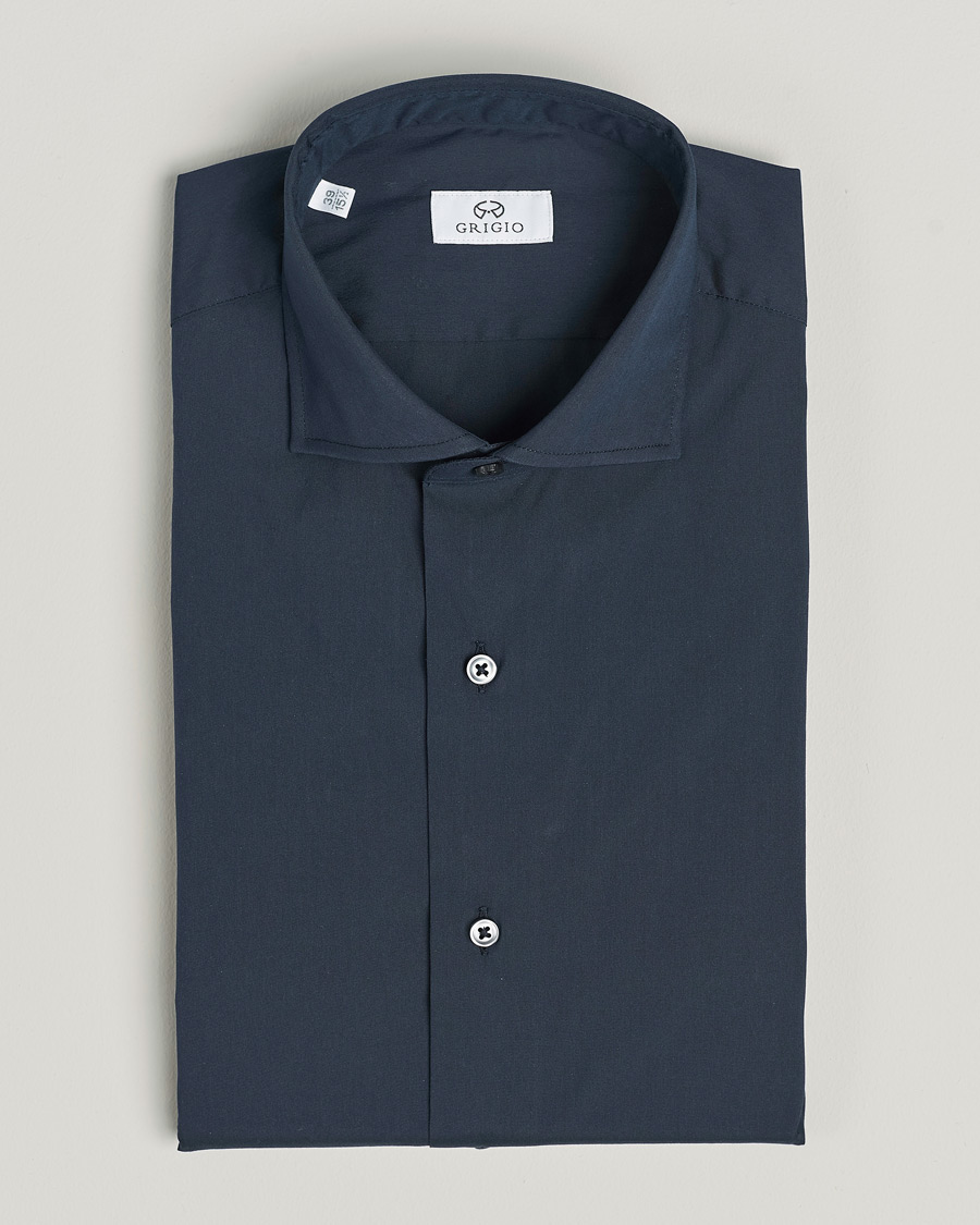 Herr | Skjortor | Grigio | Comfort Stretch Dress Shirt Navy