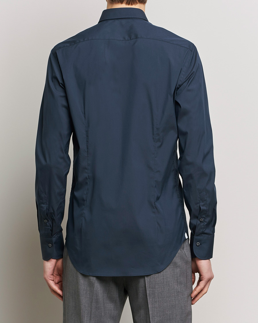 Herr | Skjortor | Grigio | Comfort Stretch Dress Shirt Navy