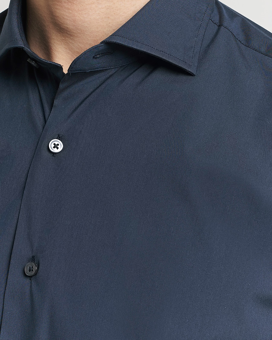 Herr | Skjortor | Grigio | Comfort Stretch Dress Shirt Navy