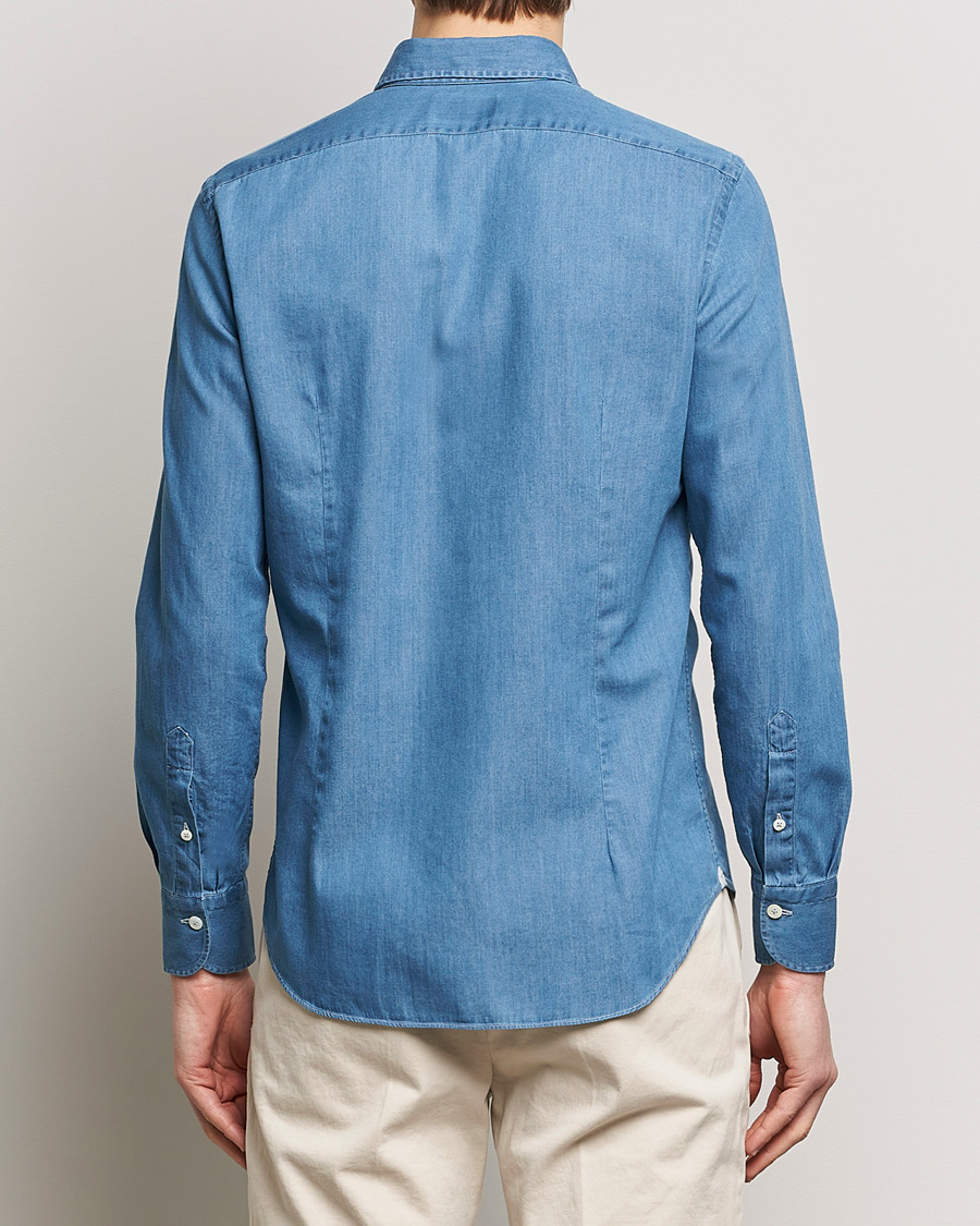 Herr | Skjortor | Grigio | Denim Shirt Medium Blue