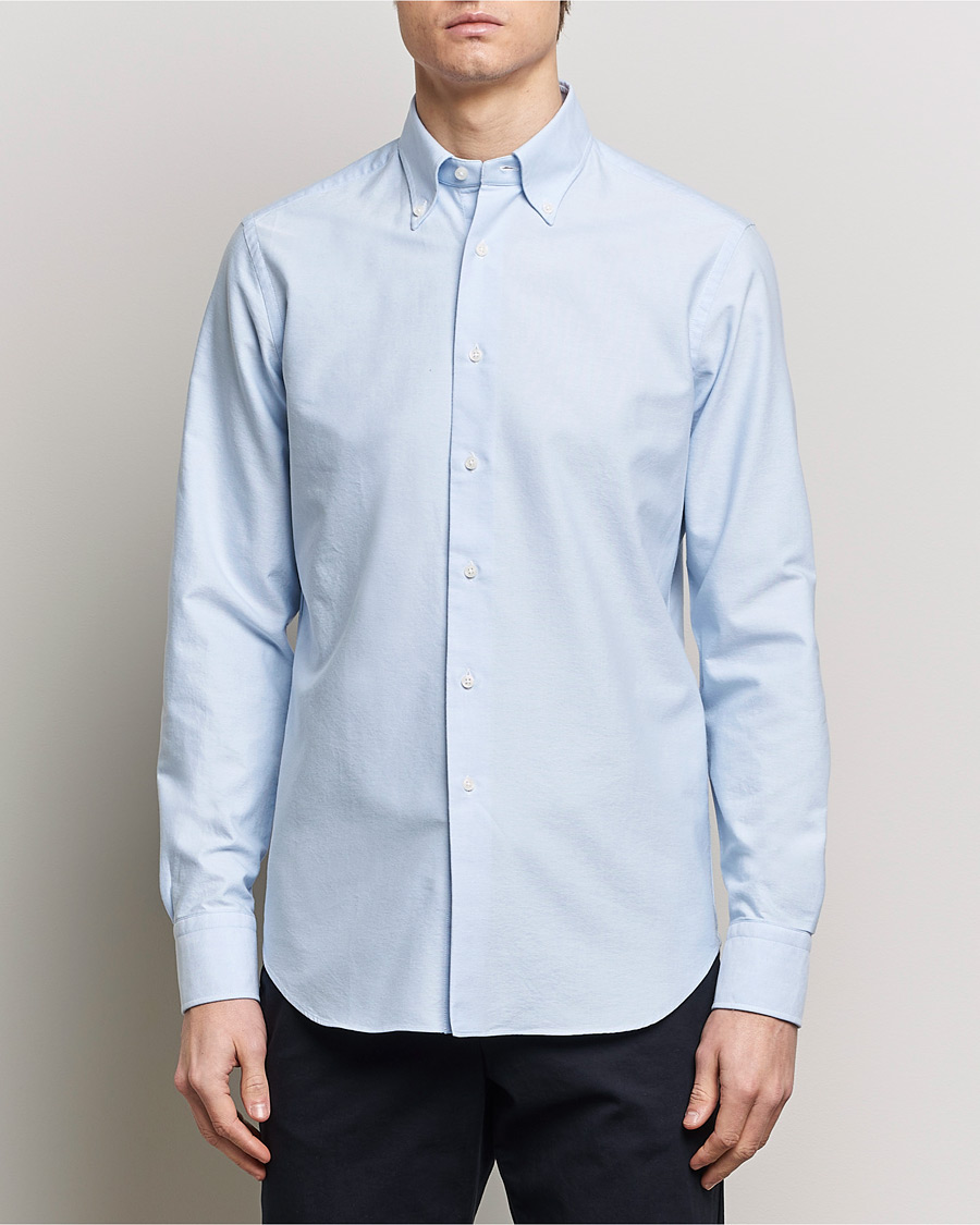 Herr | Kläder | Grigio | Oxford Button Down Shirt Light Blue