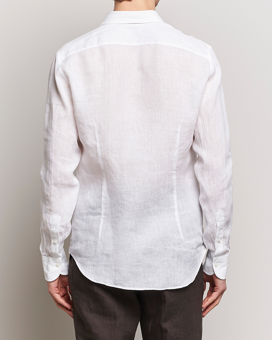 Herr | Skjortor | Grigio | Linen Casual Shirt White