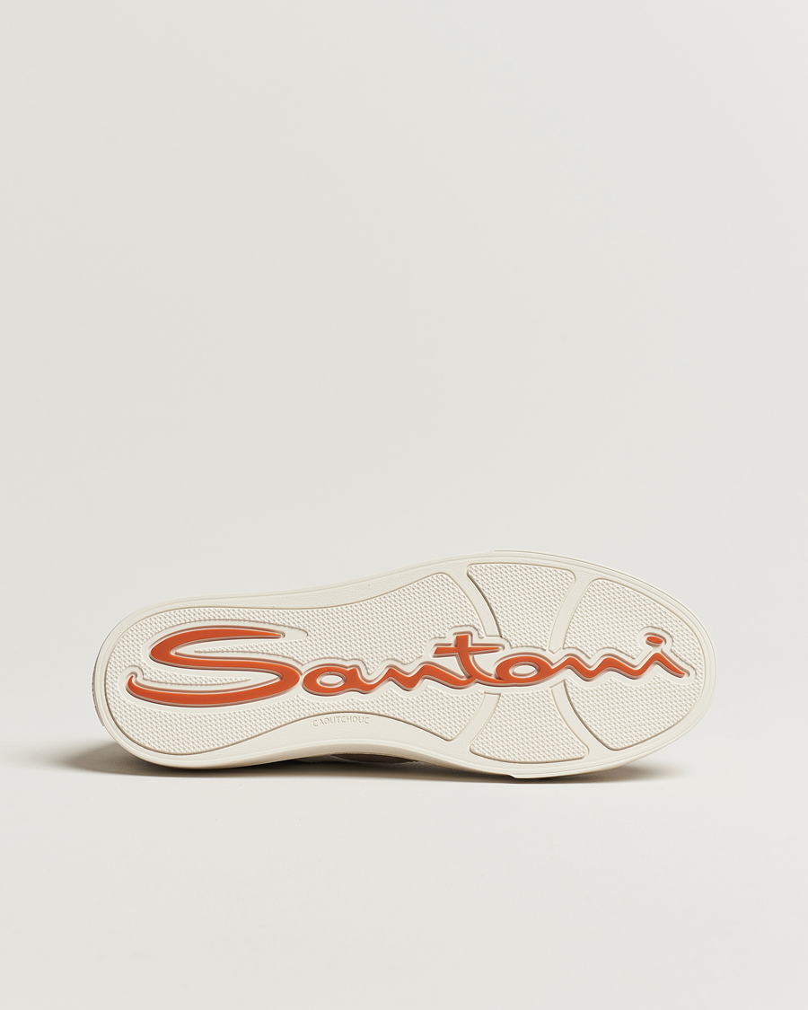 Herr | Santoni Double Buckle Sneakers Grey Suede | Santoni | Double Buckle Sneakers Grey Suede