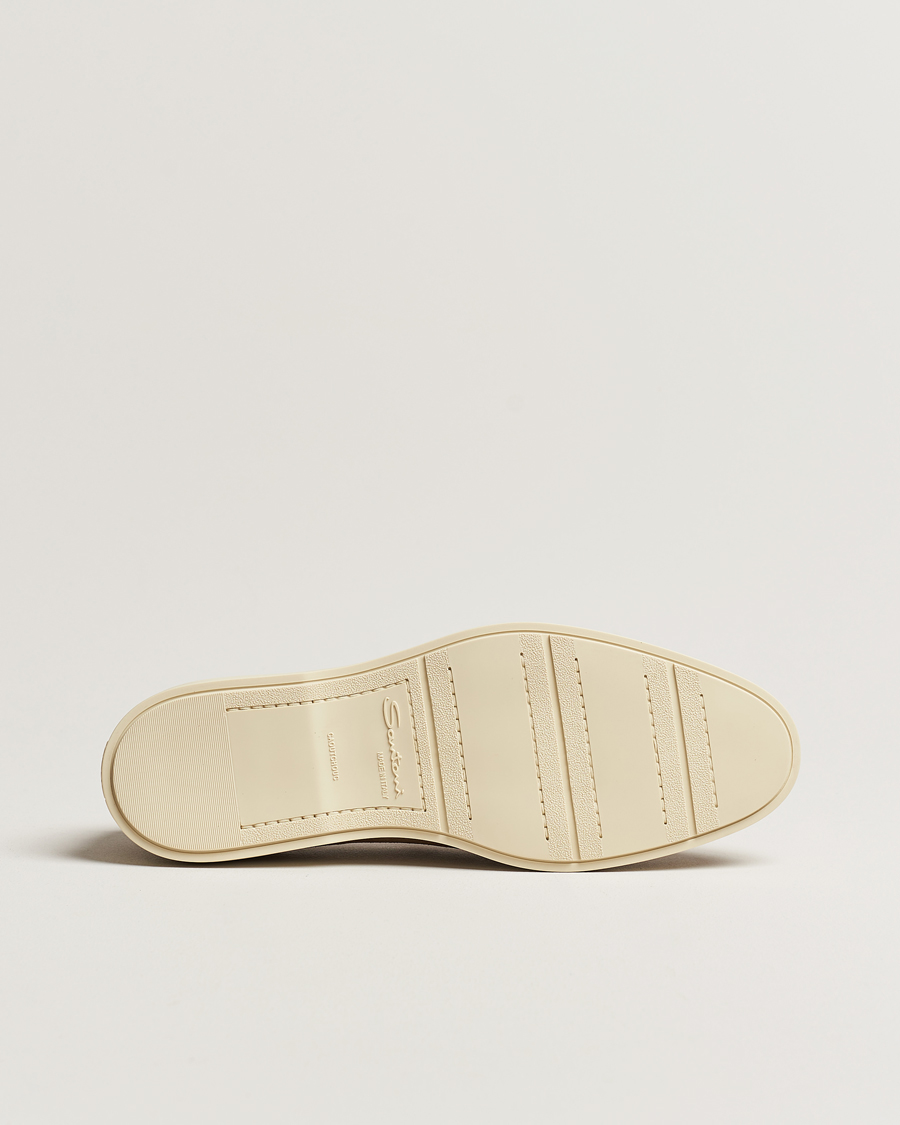 Herr | Santoni Summer Loafers Beige Suede | Santoni | Summer Loafers Beige Suede