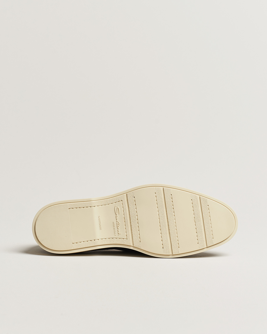 Herr | Santoni Summer Loafers Black Suede | Santoni | Summer Loafers Black Suede