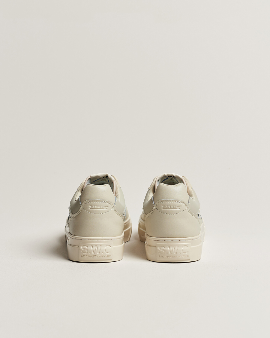 Herr | Stepney Workers Club Pearl S-Strike Leather Sneaker Ecru/White | Stepney Workers Club | Pearl S-Strike Leather Sneaker Ecru/White