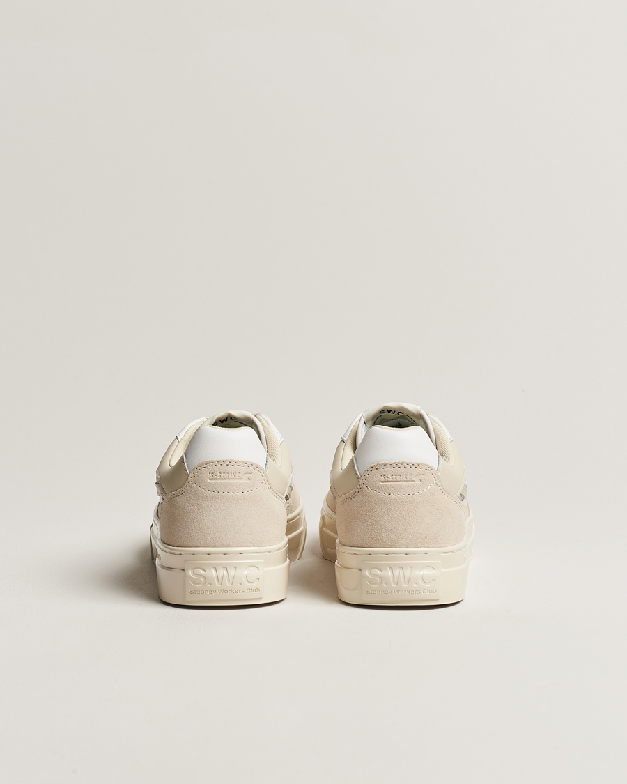 Herr | Stepney Workers Club Pearl S-Strike Suede Mixed Sneaker Ecru/Putty | Stepney Workers Club | Pearl S-Strike Suede Mixed Sneaker Ecru/Putty