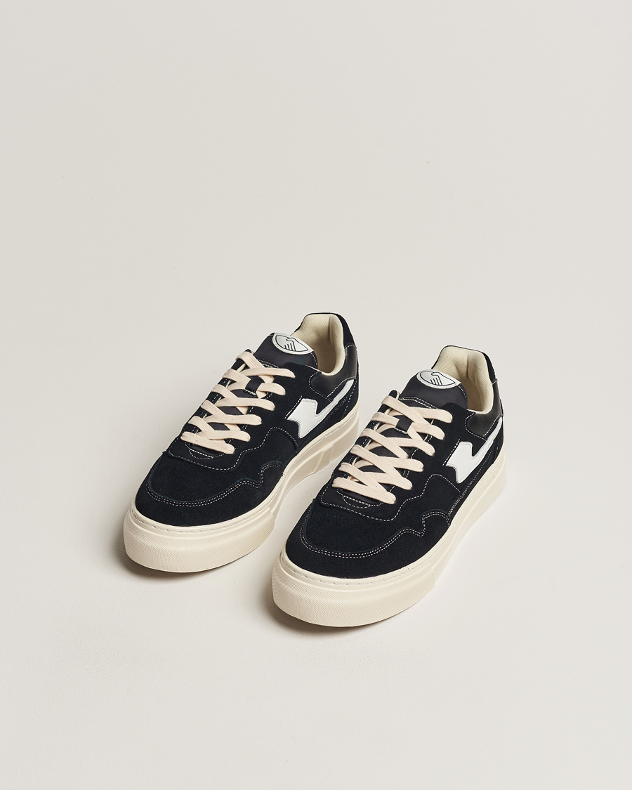 Herr | Sneakers | Stepney Workers Club | Pearl S-Strike Suede Sneaker Black/White