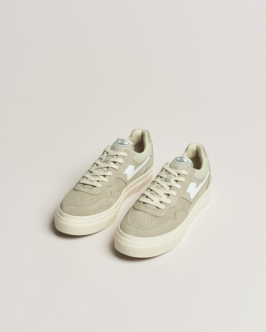 Herr | Stepney Workers Club Pearl S-Strike Suede Sneaker Lt Grey/White | Stepney Workers Club | Pearl S-Strike Suede Sneaker Lt Grey/White