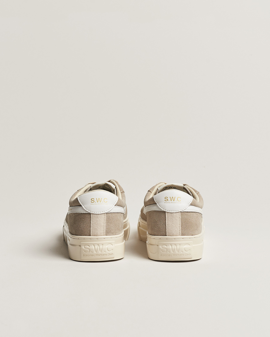 Herr | Stepney Workers Club Dellow S-Strike Suede Sneaker Lt Grey/White | Stepney Workers Club | Dellow S-Strike Suede Sneaker Lt Grey/White