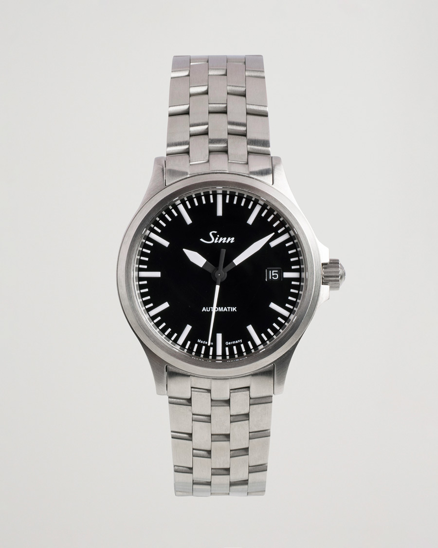 Herr | Sinn Pre-Owned 556 Stainless Steal 38,5 Black Silver | Sinn Pre-Owned | 556 Stainless Steal 38,5 Black Silver