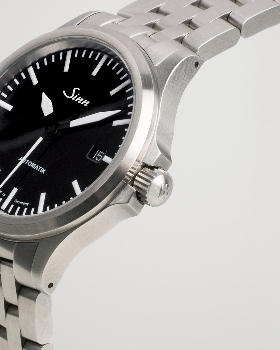 Herr | Sinn Pre-Owned 556 Stainless Steal 38,5 Black Silver | Sinn Pre-Owned | 556 Stainless Steal 38,5 Black Silver