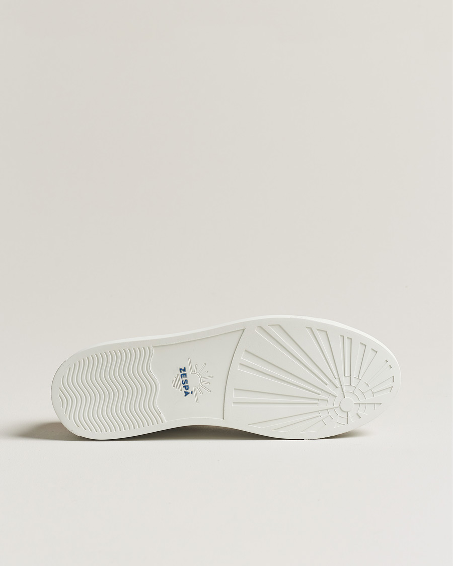 Herr | Zespà ZSP4 Nappa Leather Sneakers White/Yellow | Zespà | ZSP4 Nappa Leather Sneakers White/Yellow