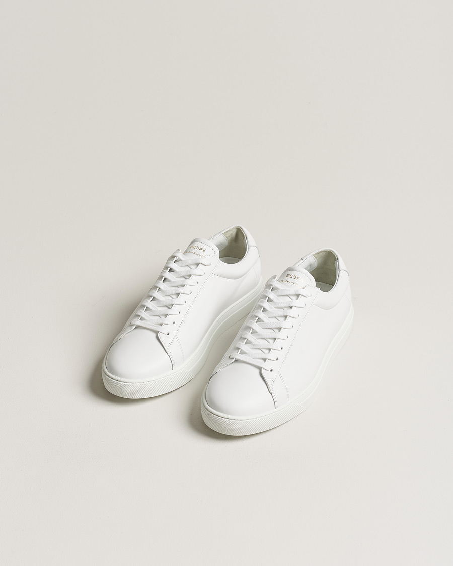 Herr | Avdelningar | Zespà | ZSP4 Nappa Leather Sneakers White