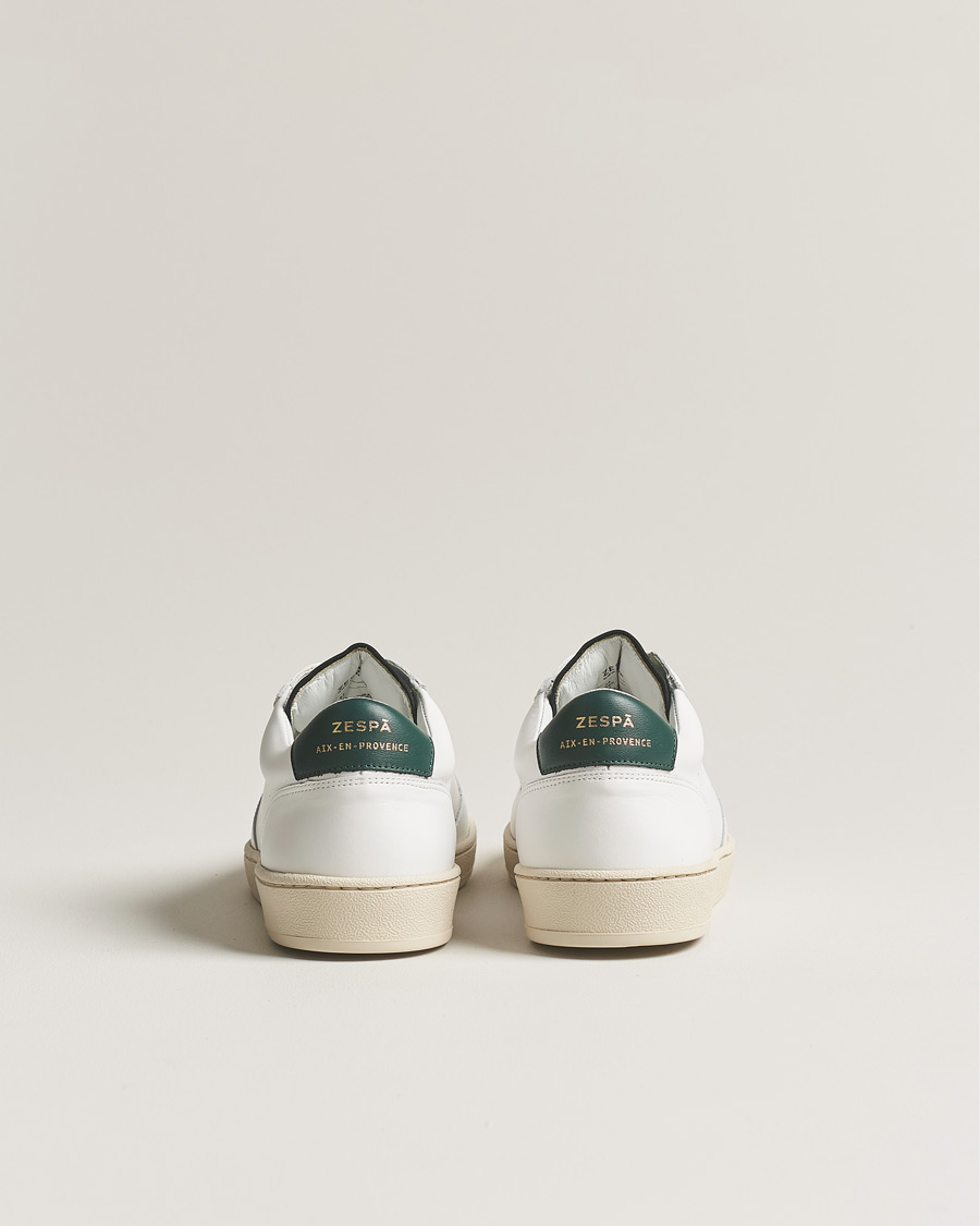 Herr | Zespà ZSP23 APLA Leather Sneakers White/Dark Green | Zespà | ZSP23 APLA Leather Sneakers White/Dark Green