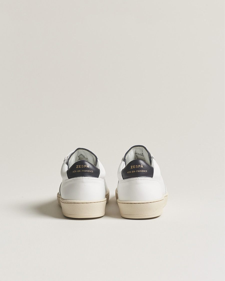 Herr | Zespà ZSP23 APLA Leather Sneakers White/Navy | Zespà | ZSP23 APLA Leather Sneakers White/Navy