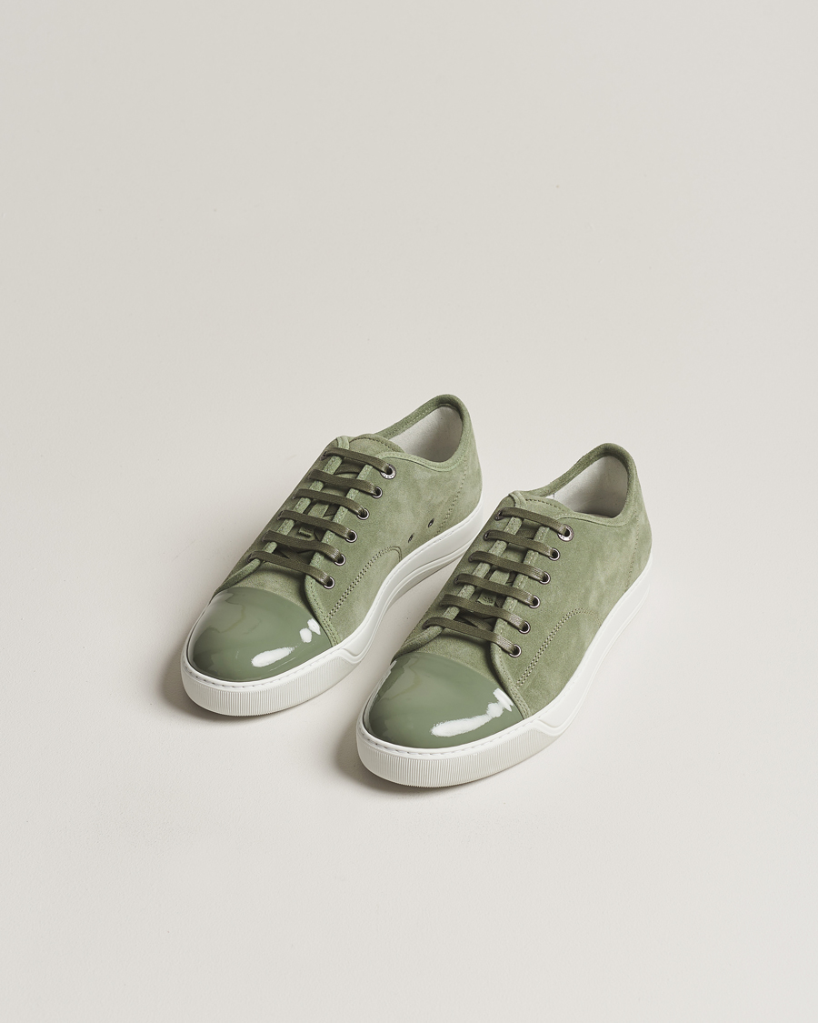 Herr | Lanvin | Lanvin | Patent Cap Toe Sneaker Green