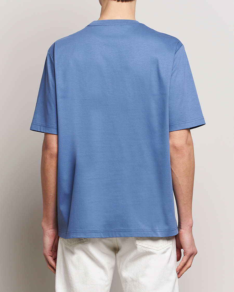Herr | T-Shirts | Lanvin | Embroidered Logo T-Shirt Cornflower