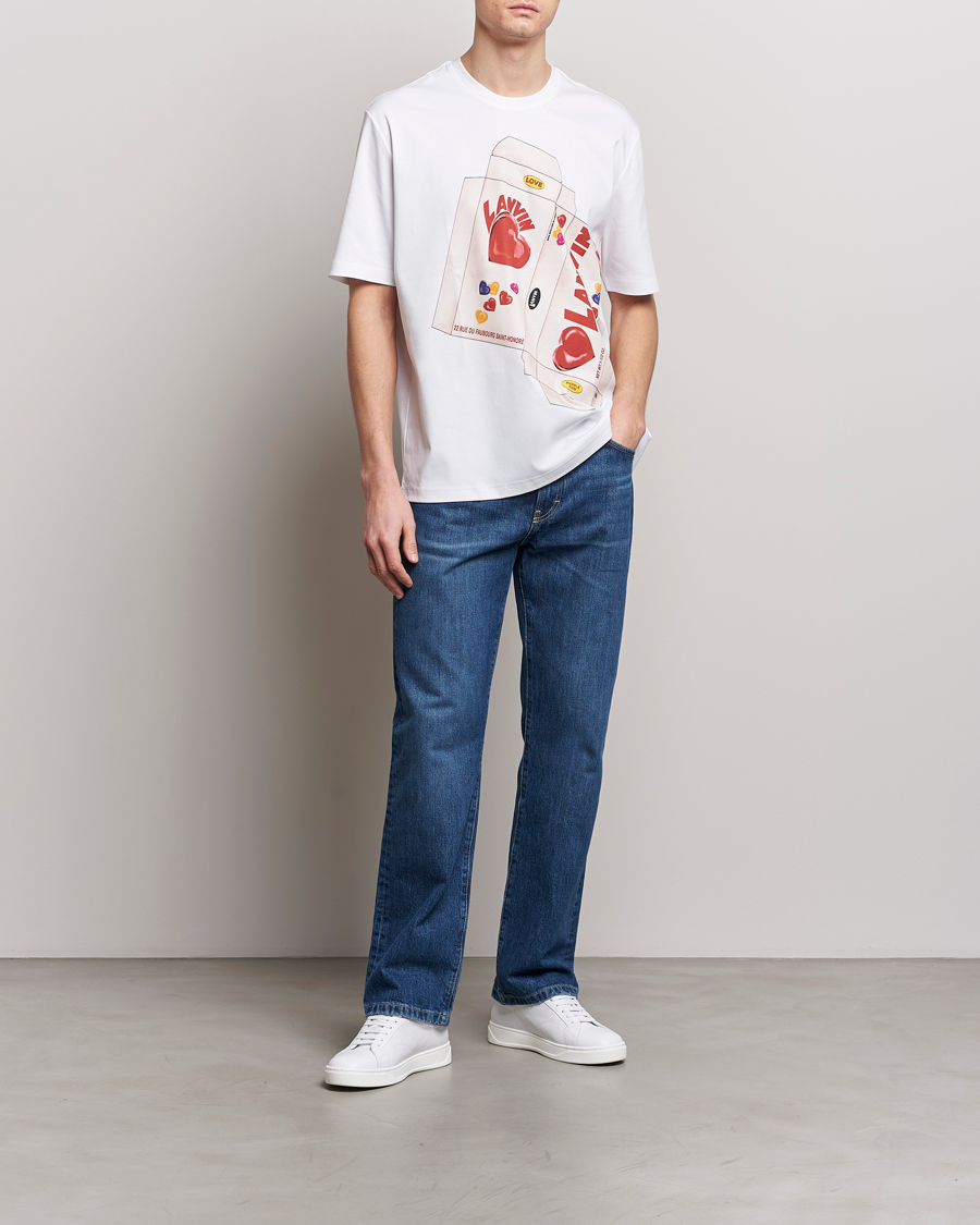 Herr | T-Shirts | Lanvin | Bonbon Printed T-Shirt Optic White