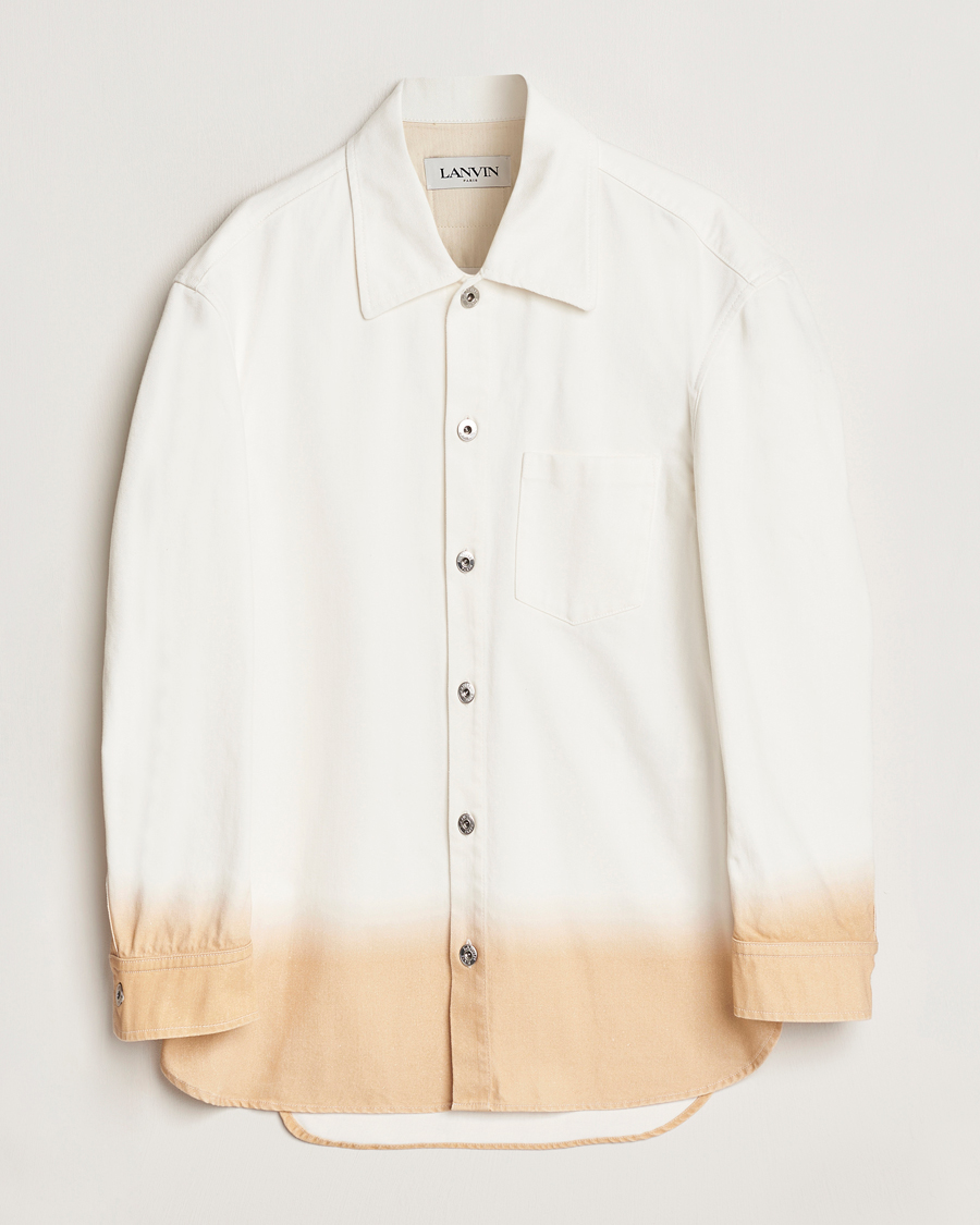 Herr | Skjortor | Lanvin | Degrade Effect Overshirt Vanilla