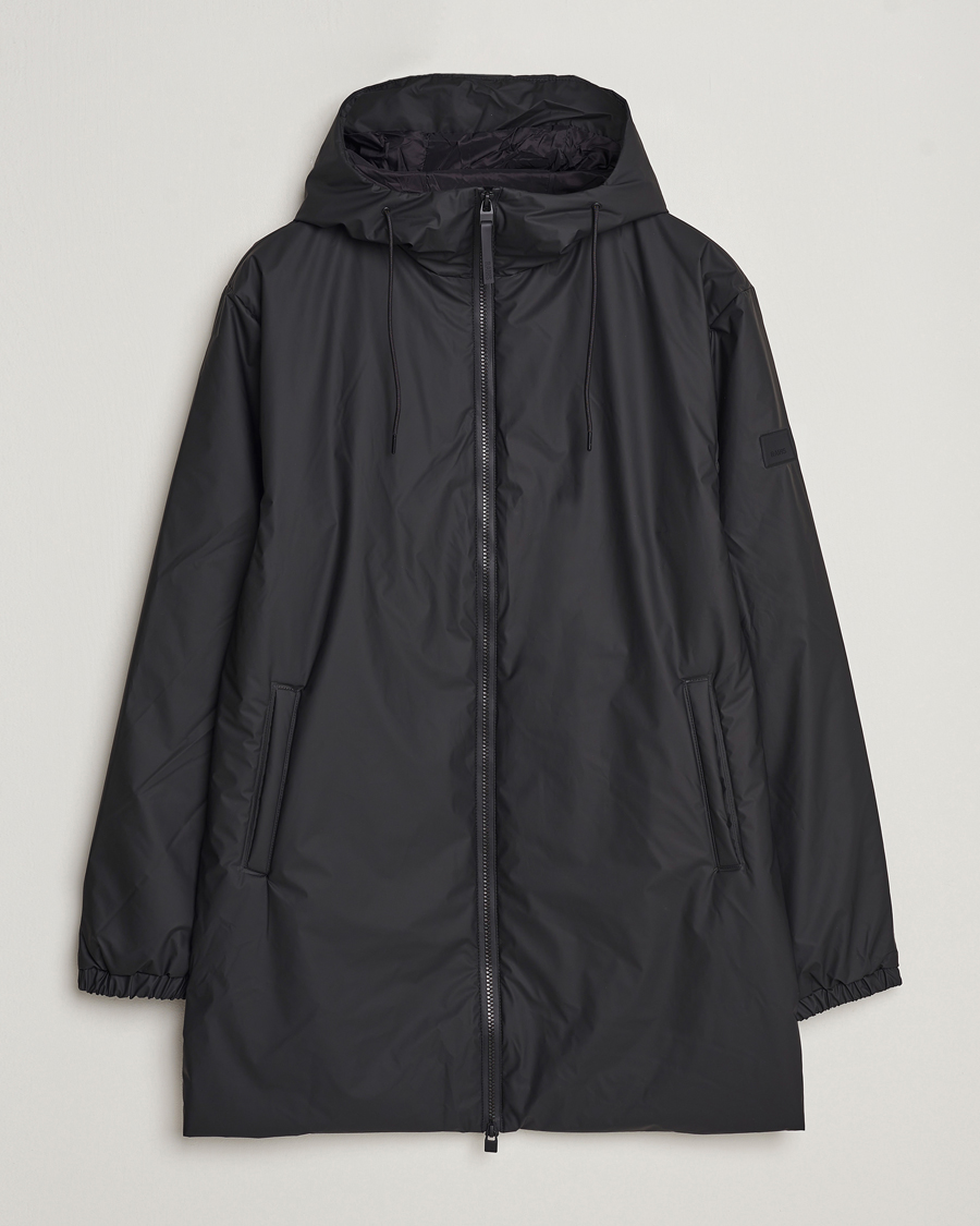 Herr | Jackor | RAINS | Lohja Hooded Car Coat Black